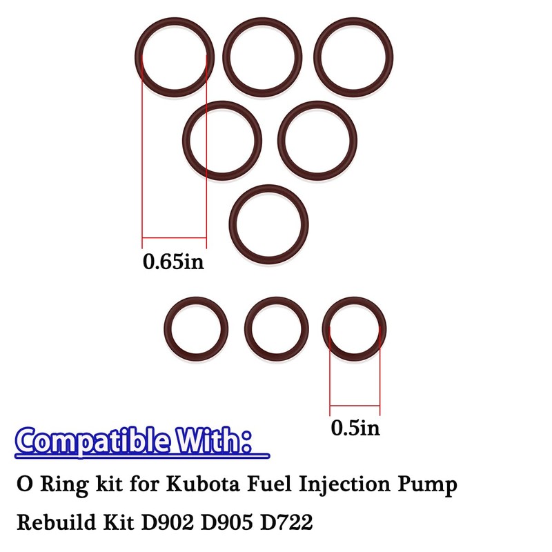 HQPARRTS Fuel Injection Pump Rebuild O Ring Kit Compatible with