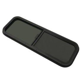 QUEMARQUE RV Window, Horizontal Slide, 42" W × 12" H RV Camper Window Replacement for Cargo, Trailer, Replacement Glass Window with Trim