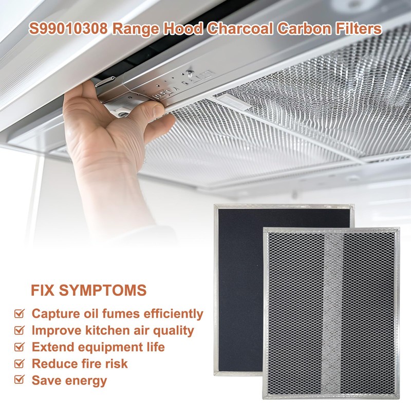 S99010308 Range Hood Charcoal Carbon Filters Replacement For Broan BPSF30