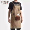 캔버스 앞치마 목공용 바리스타 공방 [회색] Canvas Apron for Woodworking