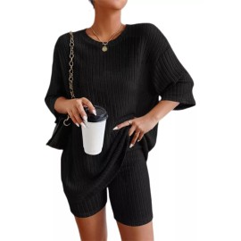 COMODO Conjunto Short Leggins Y Top 2 Pieza Mujer Casual Dama Salir