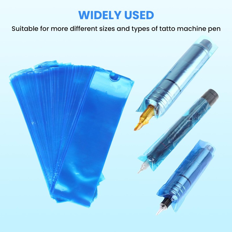 Tattoo Pen Covers for Tattoo Workers: 200 pcs Large Disposable
