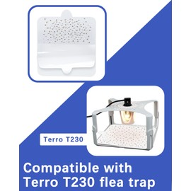 24 PCS Flea Trap Refills Square Glue Boards Compatible with Terro T230 T231 Indoor Flea Trap, 6" Replacement Sticky Pads Fits Square Bed Bug Traps for Inside Your Home