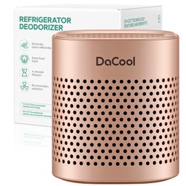 Refrigerator Deodorizer Lasts for 10 Years Refrigerator Odor Eliminator Fridge Deodorizer Travel Size Air Purifiers, More Effective Than Baking Soda Bamboo Charcoal Air Purifying Bag, Silver