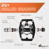 IMPALAPRO - Dual Function Bicycle Flat Pedals and SPD Pedals