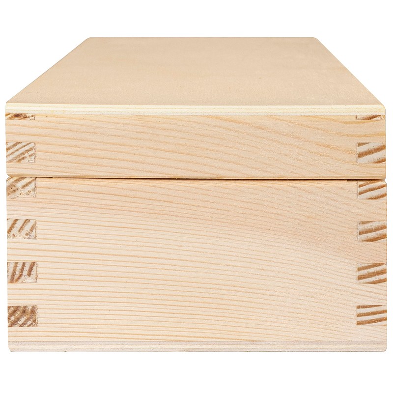 Creative Deco Small Wooden Storage Box | 24 x 11.3