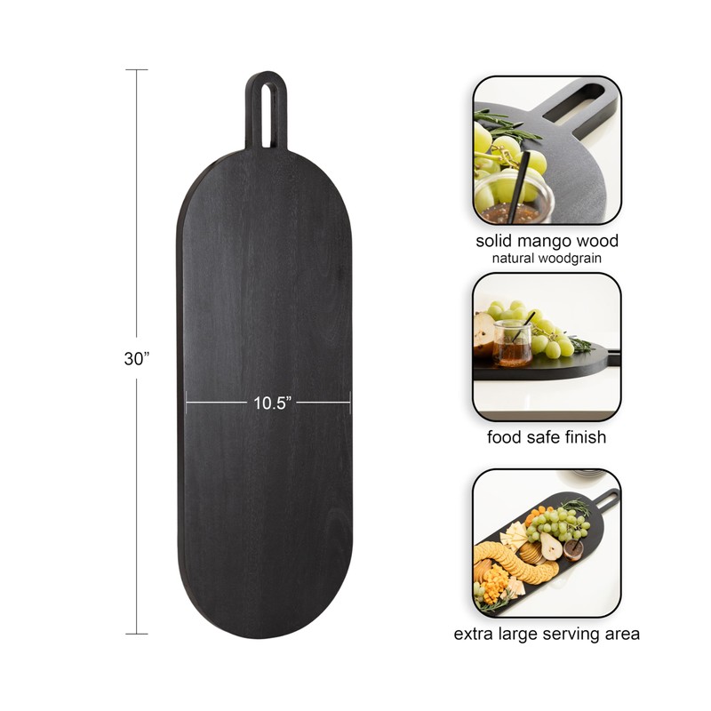 Kate and Laurel Staven Transitional Capsule Serving Board; 30 x