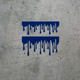 Transparent Decal Stickers Of Blood And Slime Borders (Navy Blue) Premium Waterproof Vinyl Decal Stickers For Laptop Phone Accessory Helmet Car Window Mug Tuber Cup Door Wall De USCSKUS738182AB090622