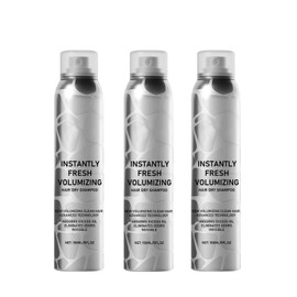 Dry Shampoo, Instantly Fresh Volumizing Formula, Natural Dry Shampoo for Dark Hair, for Women & Men - Freshens hair (3PCS)