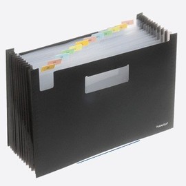 PP-fan stand collector A4, 12 Compartments, colorless translucent, 1 Piece Pieces