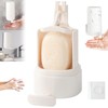 Bar Soap Dispenser, Soap Grinder for Bar Soap Wall-Mounted, Waterproof