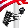 Flag Pole Light Solar Powered, Solar Flagpole Lights Metal Clamp