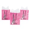 Fun Express Paris Gift Bag (set of 12) for Birthday Party Supplies