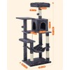 Feandrea Árbol para Gatos, Altura 137.7 cm, 4 Postes, 2