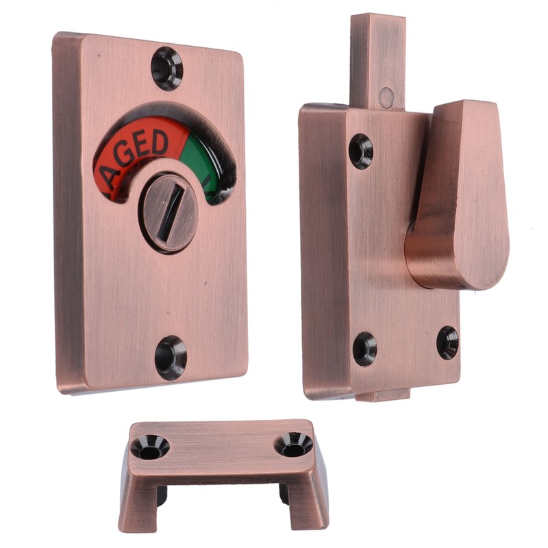Partition Door Lock with Handle Public Toilet Restroom Bolt Lock
