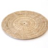 rattan round lunch mat