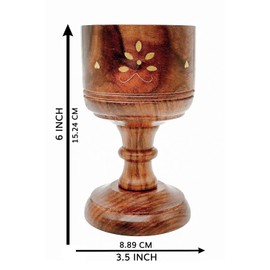 Sogra Wooden Loban dani oudh Incense Burner and dhoop dani | kapur defusers for Home samrani dhoopam Stand 6 inches x 3.5 inches