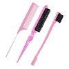LIDOUK Hair Brush Set with Edge Brush, Bristle Brush, Rat