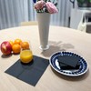 UKEENOR Black Cocktail Napkins Disposable Beverage Bar Napkins Linen-Like Bulk