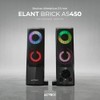 Bocinas Elant Brick AS450 2.0 Ch + Alimentación USB A