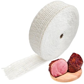 Towfed 164ft Meat Netting Roll, Elastic Smoked Meat Poultry Ham Netting Meat Butcher Twine Net for Meat Cooking Smoking, or Drying (22)