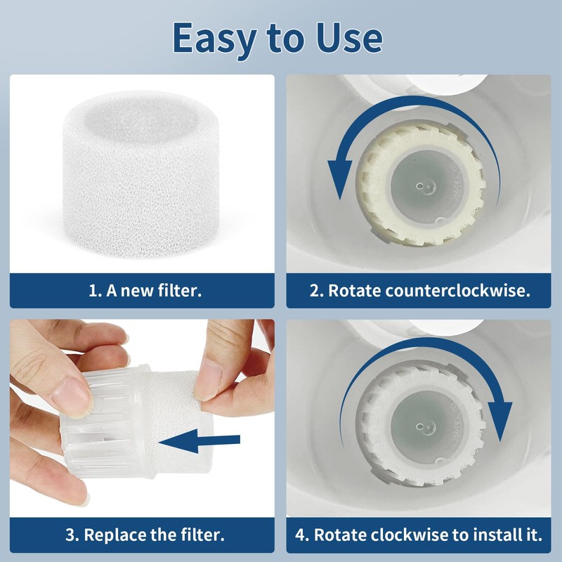 30-Pack Top Fill Humidifier Replacement Filter Compatible with LEVOIT Humidifiers