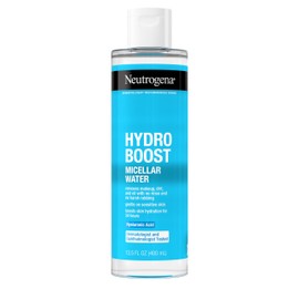 Neutrogena Neutrogena Hydro Boost Micellar Water with Hydrating Hyaluronic Acid, Micellar Cleansing Water for Sensitive Skin Removes Makeup, Dirt & Oil, Non-Comedogenic & Alcohol-Free, 13.5 fl. oz