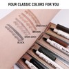 Music Flower Eyebrow Pencil, Reddish Brown Brow Pencil, Waterproof Brow