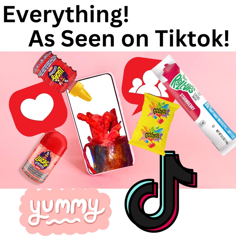 The Full Tiktok Chamoy Pickle Kit With Candy; Includes Fruit-Rollup,