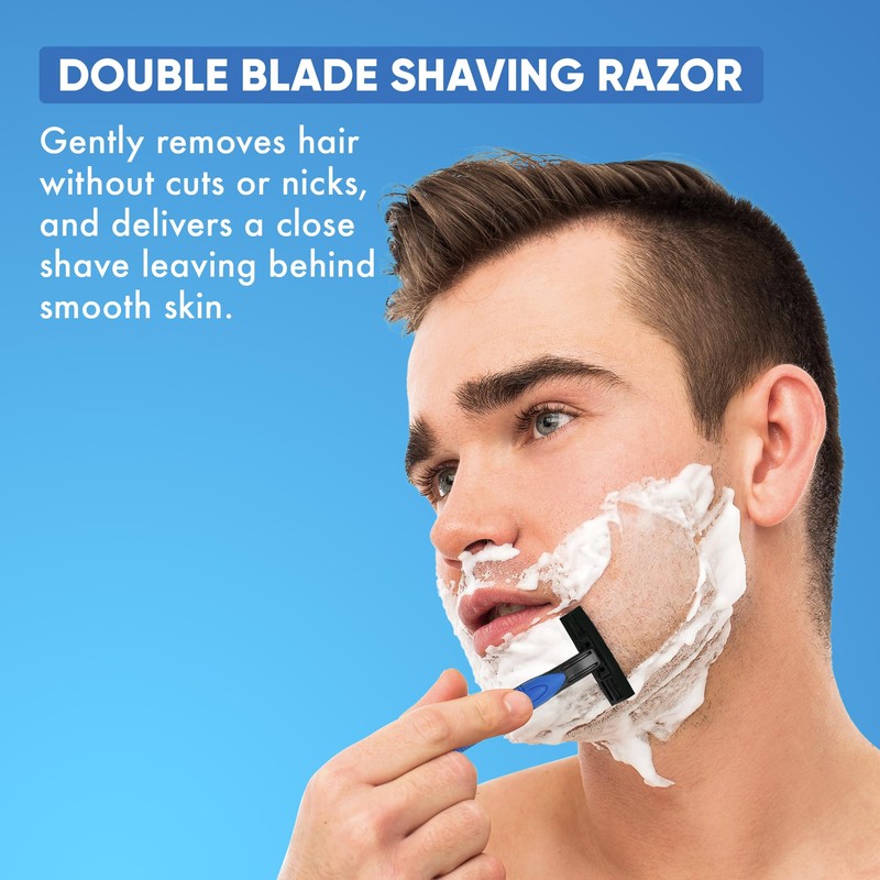 Double Blade Shaving Razor | Individually Wrapped | Disposable for