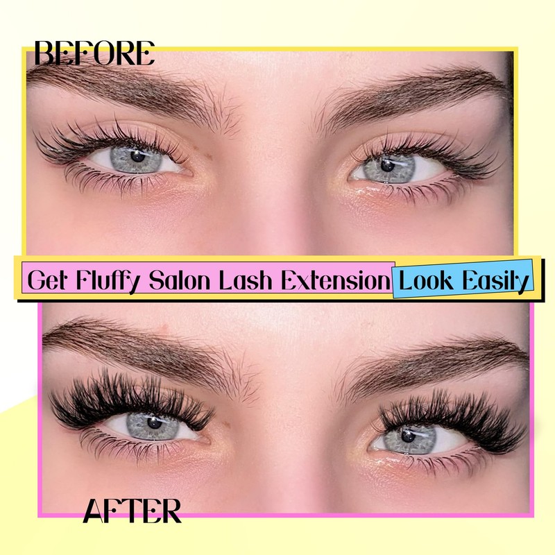 ALICE Fluffy Volume Lash Clusters Natural Lash Extensions DIY Eyelash
