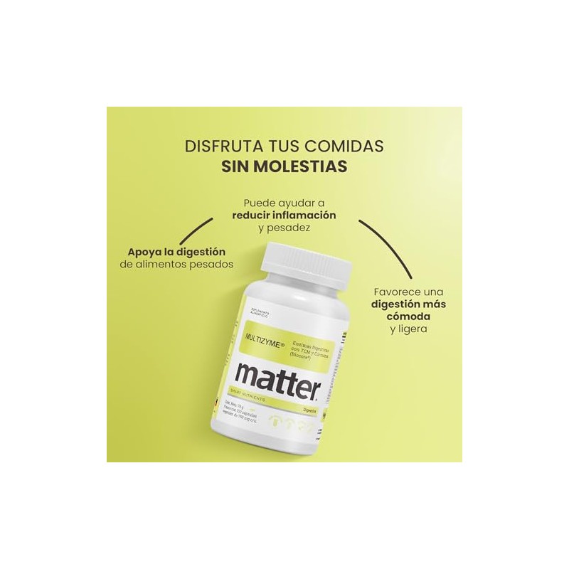 Suplemento Alimenticio Matter Smart Nutrients Multizyme - Frasco Con 100