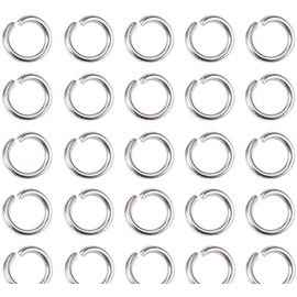 Angel Malone ® Super Strong Steel Jump Rings Jewellery Making Findings - UK SELLER (100pcs 6mm x 1mm)