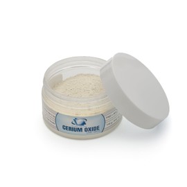 GLASS POLISH PRO 3.52oz (100g) Cerium Oxide, Fine-Grade Glass Polishing Powder, Refined Formula, TREO 95%, 2.5 Microns, White – GP90002
