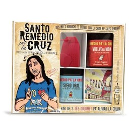 Remedios Mágicos Kit Gourmet Santo Remedio Cruz Tés Erh Infusor Recetario Tragos Coquetos Regalo Divertido Todo Poder Risa Cultura Diseño Mexicano