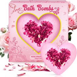 NEWFEIFAN Bath Bombs for Women, XXL Rose Essential Oil, Gifts for Mom, Wife