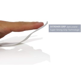 Kellago 3 x Durable Professional Grip Tapes with Strong Grip in White [Overgrips for Tennis Rackets, Badminton Rackets and Squash Racket]