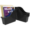 Storex Industries Book Bin, Black