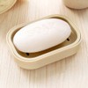 1 / 4Pcs Soap Dish Holder, White/Blue/Khaki/Green Soap Dish with