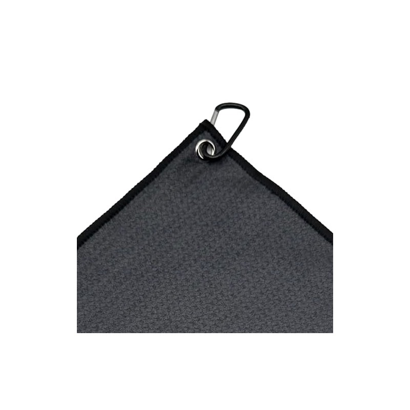 OMGolf Towel Microfiber, Golf Towel (Dark Grey, 25cm x 25cm)