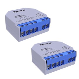 Shelly Plus 0-10V Dimmer | 2er Pack | Wi-Fi & Bluetooth Smart Dimming Controller | Home Automation | iOS Android App | Kein Hub erforderlich | Kompatibel mit Alexa und Google Home | Smart Scenes