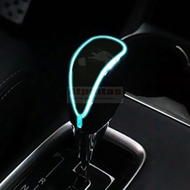 Szmsmy Car Shifter Knob LED Illumination Strip with Touch Sensor, Leather, Toyota/Universal