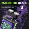 VGR 344 Mini afeitadora eléctrica para hombre, con cabezales magnéticos