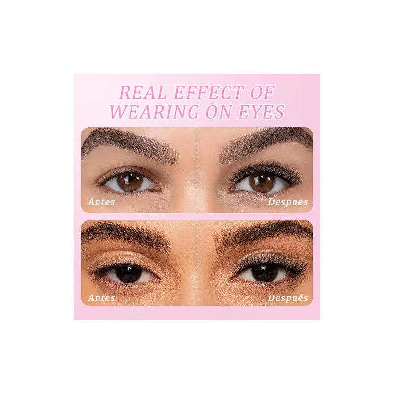 Blister Extensiones De Pestañas U-shaped Shape Mink Yy Lash