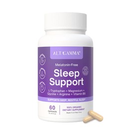 Sleep Support - Suplemento para Dormir Profundo - Sueño Reparador & Sueño Profundo - Suplemento Relajante para Dormir con Triptofano & Aminoácidos Esenciales – Sin Melatonina, 60 Cápsulas