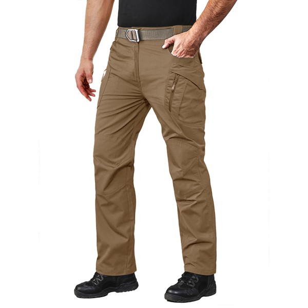 MAGCOMSEN Men's Combat Pants with 9 Pockets Rip-Stop Lightweight Work