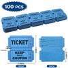 100pcs 50/50 Raffle Tickets Double Roll, Consecutively Numbered Bold Numbers