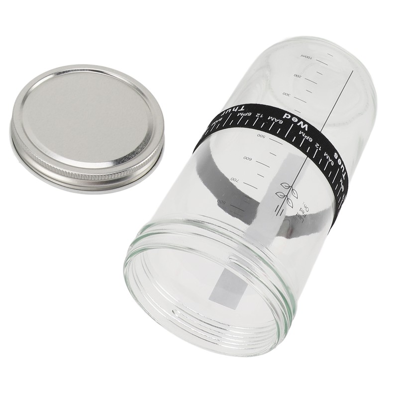 Sourdough Bread Starter Kit 34oz Glass Jar with Lid Date