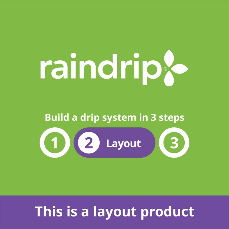 Raindrip R283DT 1/4-Inch Drip-A-Long® Dripline with 1/2 GPH Non-Pressure Compensating