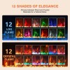 Fireplace 36" Electric Fireplace Recessed/Wall Mounted, 12 Colors, Touch &